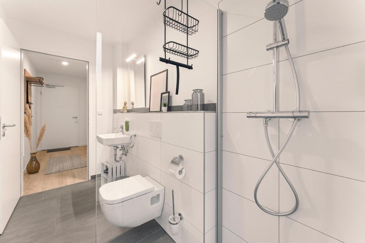 Modernes Apartment Am Gleispark Oldenburg Eksteriør bilde