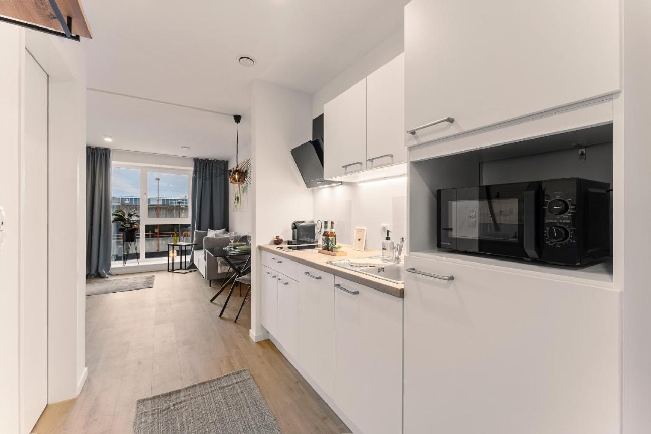 Modernes Apartment Am Gleispark Oldenburg Eksteriør bilde