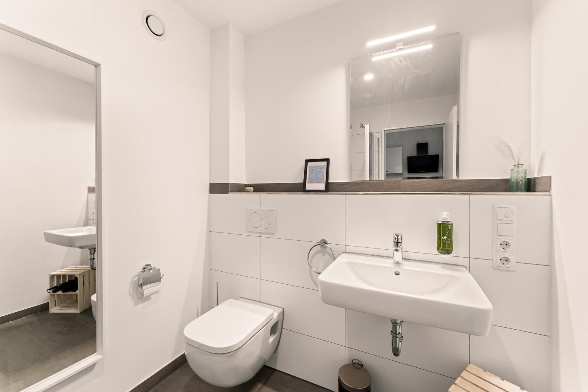 Modernes Apartment Am Gleispark Oldenburg Eksteriør bilde